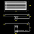 channel drain shower anti odor floor drain